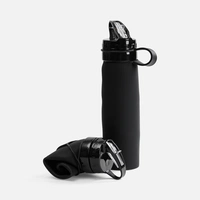 Складная бутылка для воды Langfossen, черная