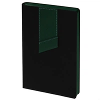 Ежедневник Bookmark, недатированный, черный с зеленым