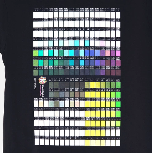 Футболка T-bolka 160 с DTG-печатью Kornit Color Сhart 2, темно-синяя, размер L