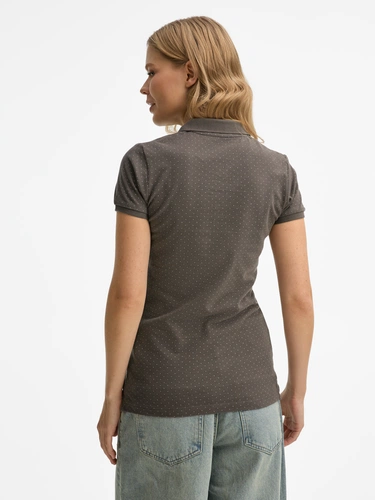 Рубашка поло женская Brandy Women, темно-серая с белым