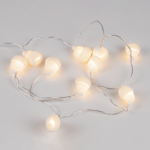 Гирлянда Cosy Poms, белая