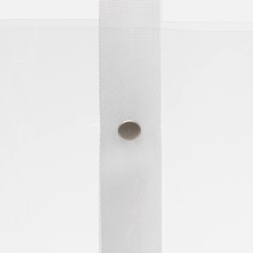 Шопер Clear Fest, ver.2, прозрачный с белыми ручками