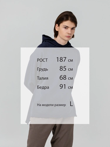 Худи унисекс Vozduh 1.0, темно-синее