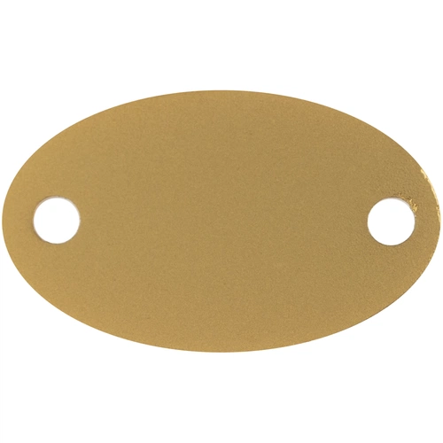 Шильдик металлический Alfa Oval, золотистый