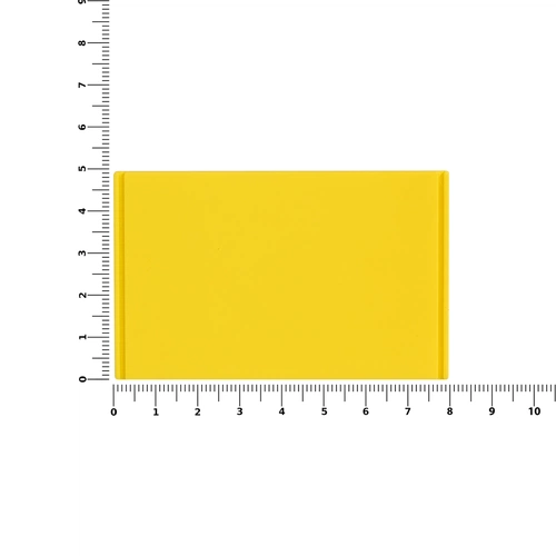 Лейбл из ПВХ Dzeta, XL, желтый