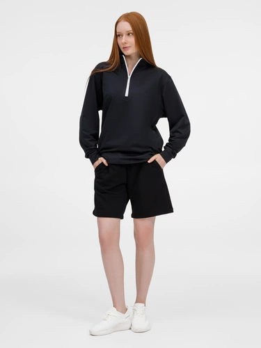 Свитшот на молнии Morfiss, черный