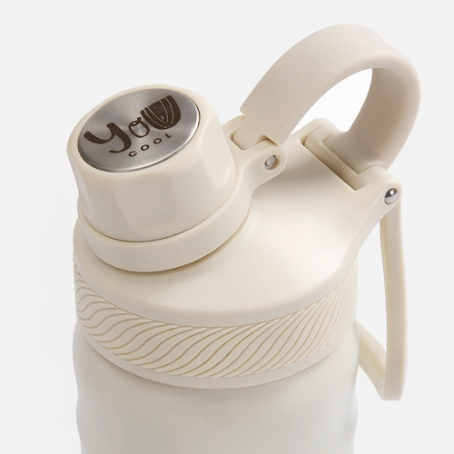 Термобутылка Fujisan 2.0 без логотипа, белая (молочная) с УФ-печатью и лазерной гравировкой