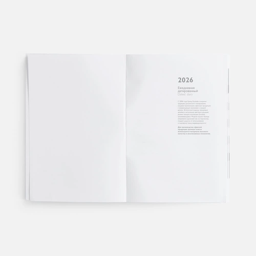 Ежедневник Baza, датированный, серый