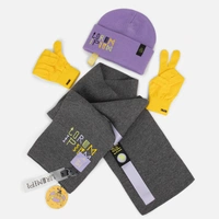 Сет Urban Flow, фиолетово-серый с нанесением и кастомизацией