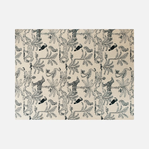 Плед Savanna, белый с синим