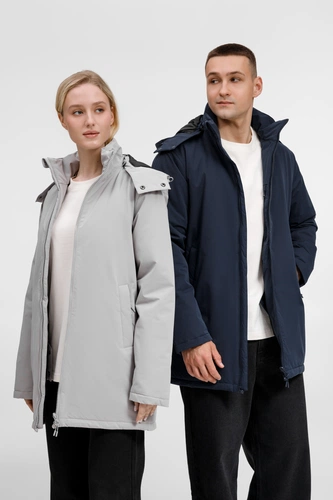 Куртка-парка унисекс Sfera, темно-синяя