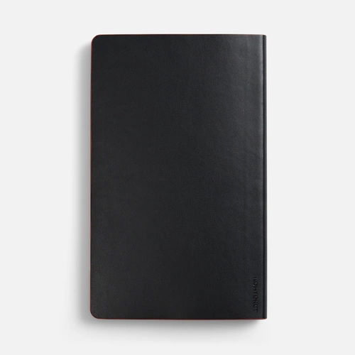 Ежедневник Trait, недатированный, черный с красным