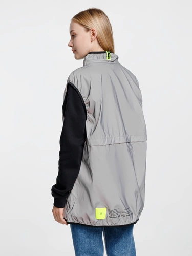 Жилет двусторонний Manifest из светоотражающей ткани, серый