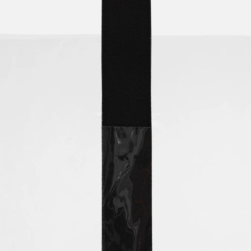 Шопер Clear Fest, ver.2, прозрачный с черными ручками