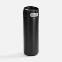 Термостакан X1 с цветной кнопкой, черный с серым