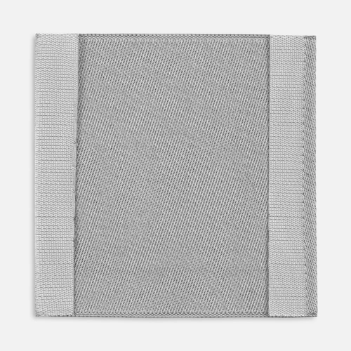 Лейбл тканевый Epsilon, L, серый