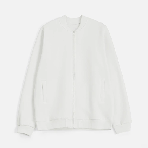 Бомбер унисекс Estado, молочно-белый