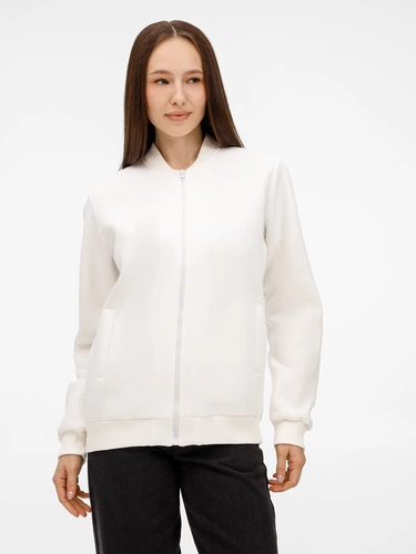 Бомбер унисекс Estado, молочно-белый