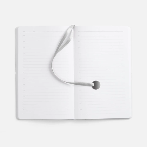 Ежедневник Waltz, недатированный, серебристый