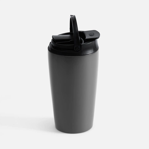 Термостакан с двумя поильниками Duetta, серый