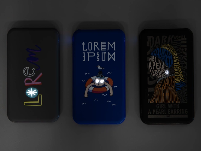 Аккумулятор Uniscend Starry с подсветкой, 5000 мАч, черный