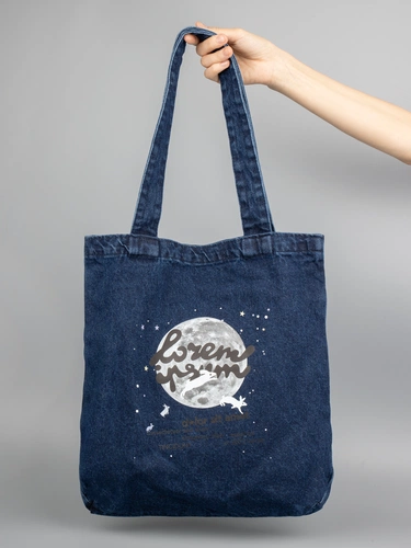 Шопер B7, синий с нанесением и кастомизацией