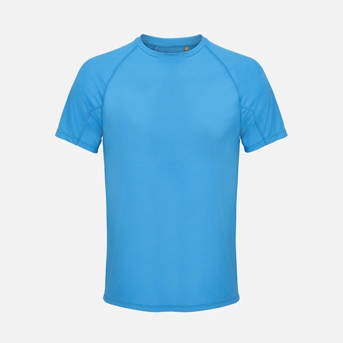 Футболка спортивная унисекс Vortex, ярко-бирюзовая