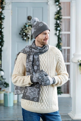 Шарф Snow Fairy, серый