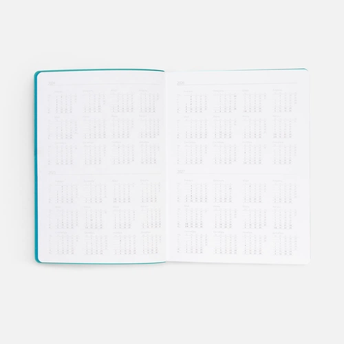 Ежедневник Flexpen Shall, недатированный, бирюзовый