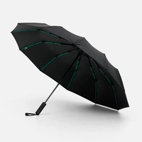 Зонт складной с УФ-защитой Ribstar, черный