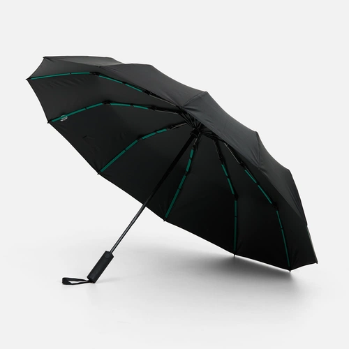 Зонт складной с УФ-защитой Ribstar, черный