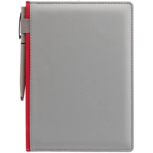 Ежедневник Spain Shall на заказ, недатированный, серый с красным