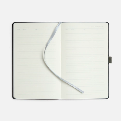 Ежедневник Lungo, недатированный, серый