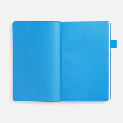 Ежедневник White Shall, недатированный, бело-голубой