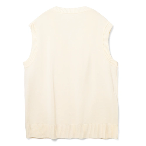 Жилет оверсайз унисекс Tad в сумке, молочно-белый