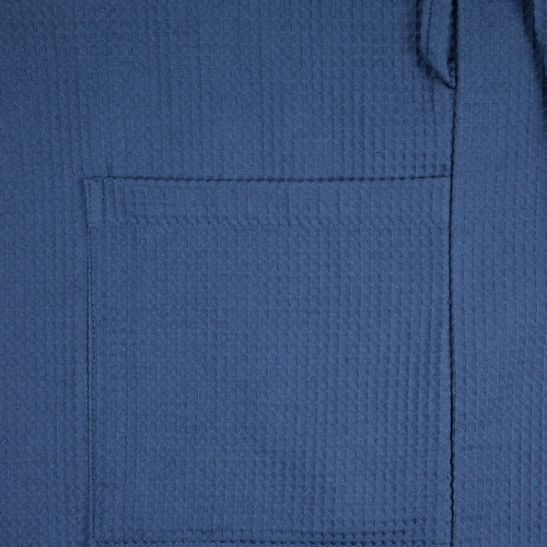 Халат вафельный Kimono, темно-синий