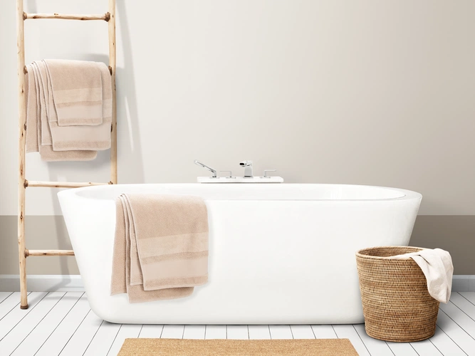 Полотенце Molan, большое, бежевое