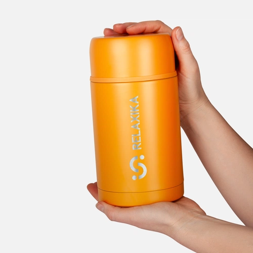 Термос для еды Relaxika 1000, желтый