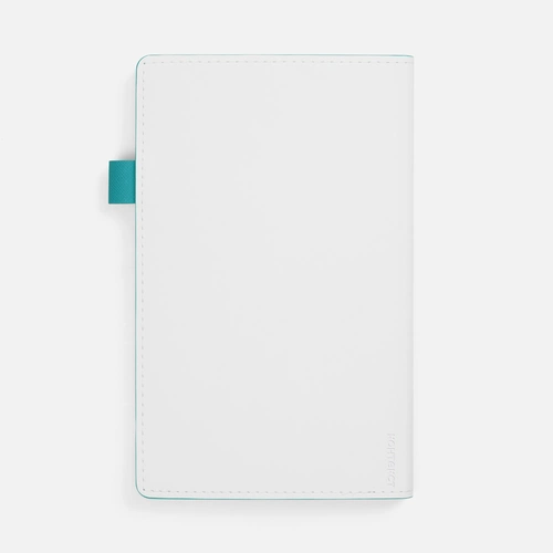 Ежедневник White Shall, недатированный, бело-бирюзовый