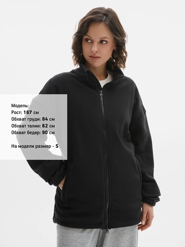 Куртка флисовая унисекс Nebo, черная