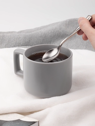 Чашка Jumbo в коробке матовая, светло-серая