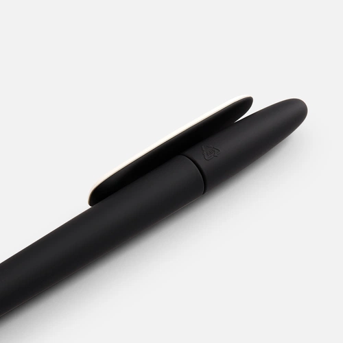 Ручка шариковая Prodir DS5 TRR-P Soft Touch, черная с белым