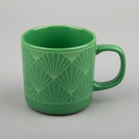 Кружка Eastpresso, зеленая с круговой гравировкой и деколью