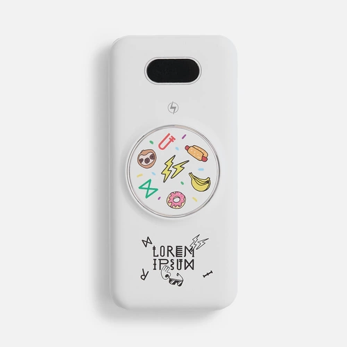 Аккумулятор Omni Qi 10000 мАч, ver.2, белый с нанесением