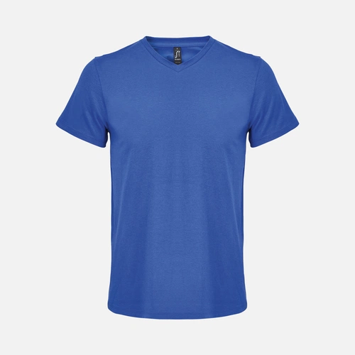 Футболка унисекс Regent с V-образным вырезом, ярко-синяя (royal)