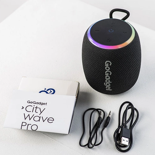 Водонепроницаемая колонка с подсветкой CityWave Pro, черная