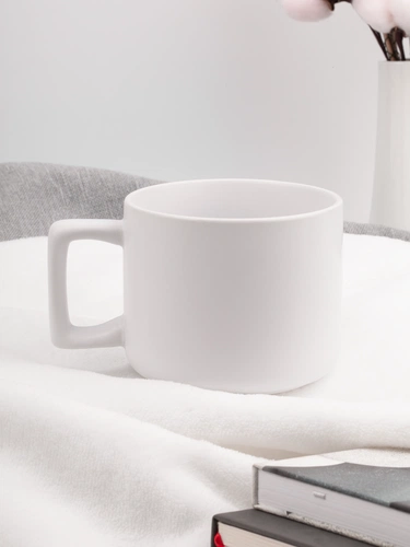 Чашка Jumbo в коробке матовая, белая