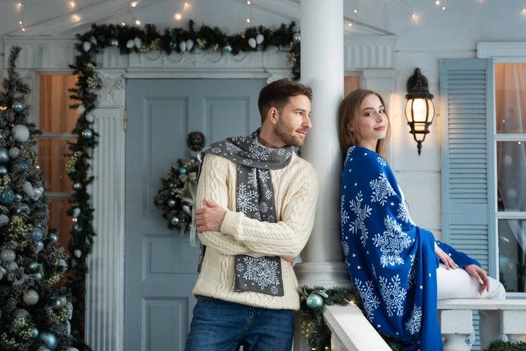 Шарф Snow Fairy, серый