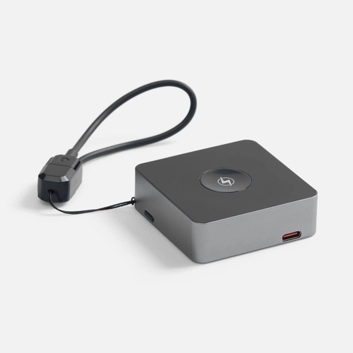 Внешний аккумулятор с беспроводной зарядкой Aura Power 5000 мАч, серый