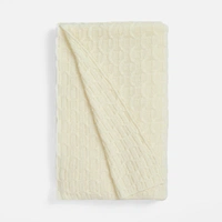 Плед Braidera, белый (молочный)